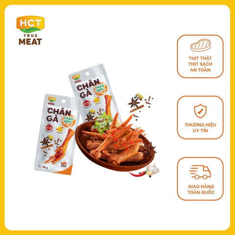  Chân gà thảo mộc cay ăn liền HCT True Meat 36g 