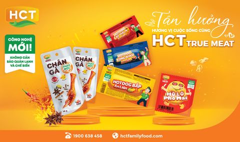  COMBO ĐA SẮC MÀU-MIX 5 LOẠI - XÚC XÍCH HOTDOG ĂN LIỀN 5 CÂY VỊ BẮP, 5 XÔNG KHÓI, 5 CAY MALA, 5 HỒ LÔ PHÔ MAI, 5 CHÂN GÀ CAY THẢO MỘC HCT TRUE MEAT 
