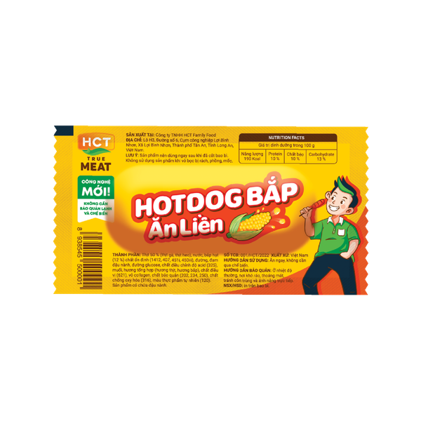  Hotdog bắp ăn liền HCT True Meat 28g 