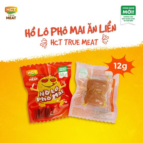  Hồ Lô Đại Cát Rì Lắk vị phô mai HCT True Meat 3 cục x12g (mỗi ly được tặng 1 gói phô mai) 