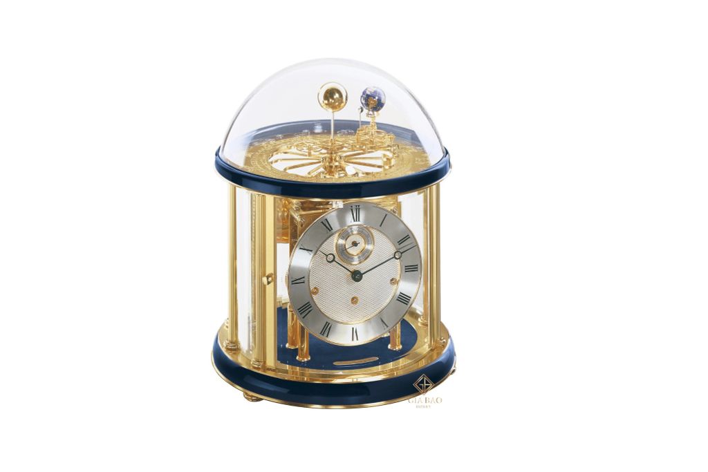  Đồng Hồ Để Bàn Hermle Tellurium 22805 V30352 (Blue and Brass) 