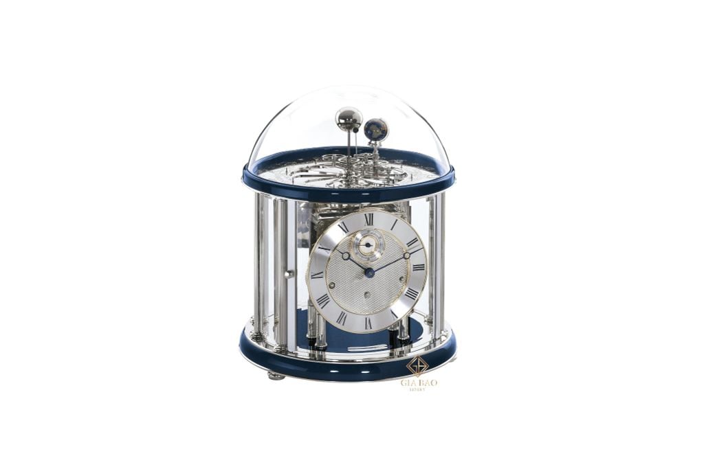  Đồng Hồ Để Bàn Hermle Tellurium 22823 V30532 (Blue and Nickel) 