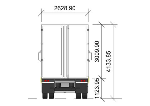  Revit Family: 40 Ft Shipping Container Truck 3D Model 