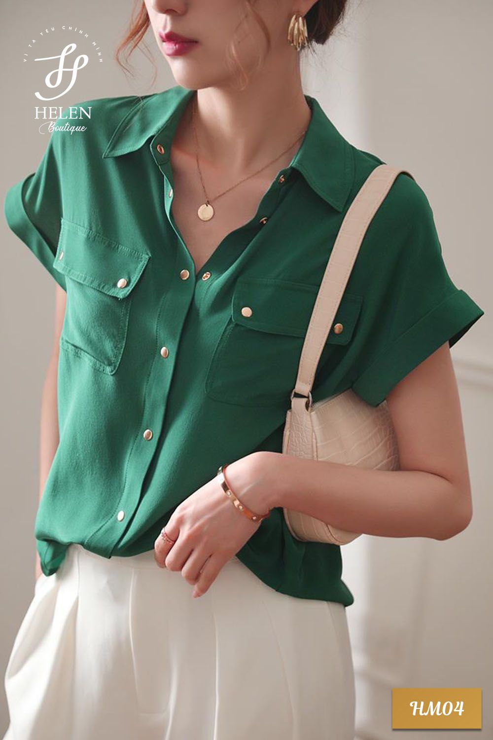 Áo sơ mi bé trai vải for cotton cao cấp màu xanh ngọc size nhí