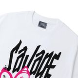  SAVAGE RABBIT  T-SHIRT / WHITE 