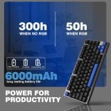  Bàn phím cơ Yunzii AL75 | 3 Modes | Nhôm CNC | Mạch Xuôi 