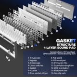  Bàn phím cơ Yunzii AL75 | 3 Modes | Nhôm CNC | Mạch Xuôi 