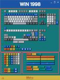  [Pre Order] 80Retros Win 1998 Keycap Set 