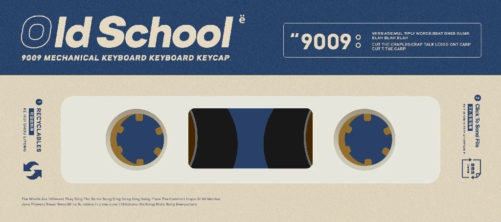  Old School 9009 Keycap Set 