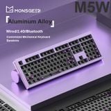  [ Instock ] Kit bàn phím cơ MonsGeek M5W | Nhôm CNC | Mạch Xuôi | 3 Modes 