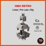  [Instock] HMX Retro Switch | Âm Clack | Linear 50g | Công tắc phím cơ | TKS 
