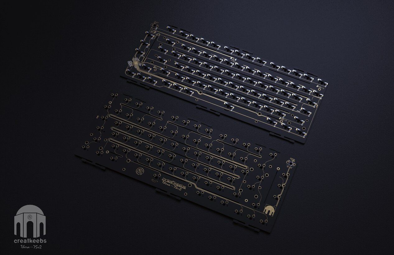 [PCB & Plate] Thera75 v2 Keyboard Kit The Keebs Store
