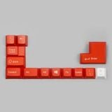  Set Keycap White Red 117 
