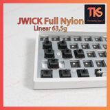  JWICK Full Nylon Black Switch V2 | Linear 63.5g | công tắc bàn phím cơ | TKS 