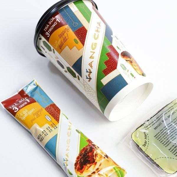 Trà Sữa Tự Pha Wangcha 3IN1 Ly 100gr