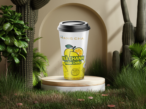 Trà chanh trân châu tự pha dạng ly 700ml thơm ngon