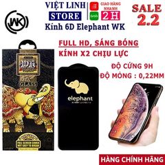 Kính cường lực iphone WK Elephant 6D voi, dán full màn