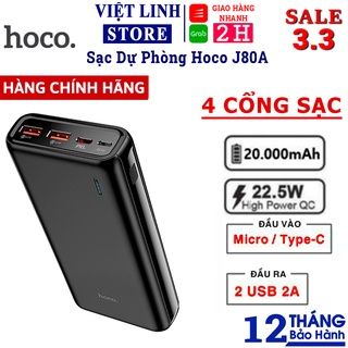 Sạc dự phòng 20000mAh Hoco J80A - 22.5W