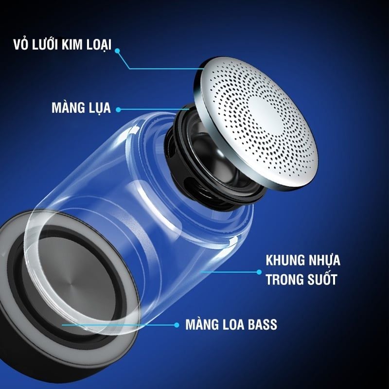 Loa bluetooth mini L30 có đèn led theo âm thanh