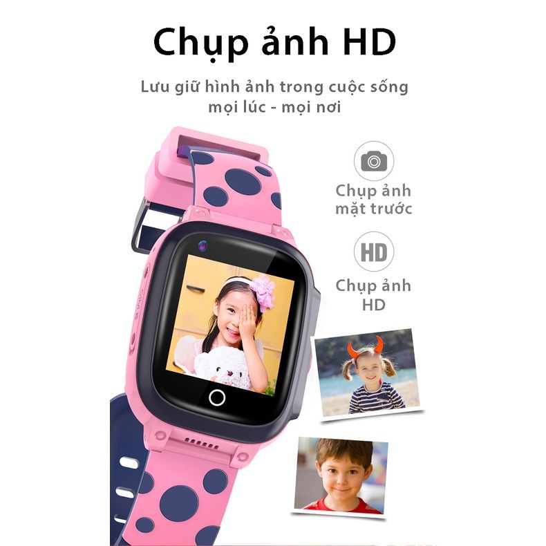 Đồng hồ thông minh trẻ em JVJ Y95 Định Vị GPS+Wifi, Gọi Video, Kết nối mạng 4G