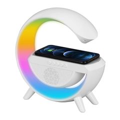 Loa Bluetooth Đa Năng Chữ G Tích Hợp Đèn Ngủ Decor Sạc Không Dây