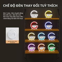 Loa Bluetooth Đa Năng Chữ G Tích Hợp Đèn Ngủ Decor Sạc Không Dây