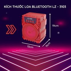 Loa Bluetooth Xách Tay Mini LZ - 3103 Pass Mạnh Mẽ Âm Thanh Sống Động