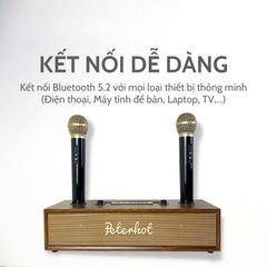 Loa karaoke bluetooth Peterhot A100 DIBESMART  kèm micro bảo hành 12 tháng