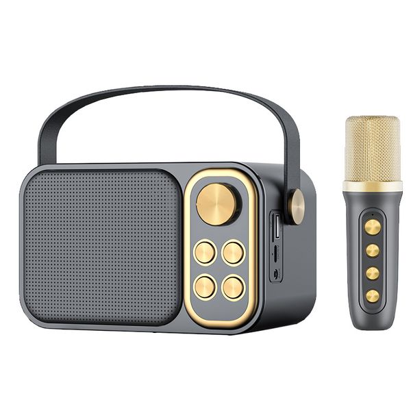 Loa Karaoke Bluetooth YS-103 Tặng Kèm 1 Micro Không Dây Nhỏ Gọn Tiện Lợi