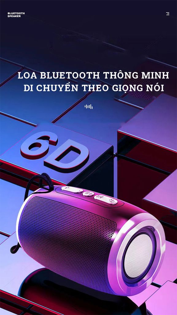 Loa bluetooth mini L57 đèn led RGB, chức năng kết nối 2 loa