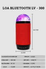 Loa bluetooth mini LV300 có đèn nháy theo nhạc