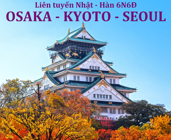  LIÊN TUYẾN NHẬT – HÀN: OSAKA – NARA – KYOTO – INCHEON – NAMI – BIRD PARK – SEOUL 6N6Đ | BAY T'WAY AIR 