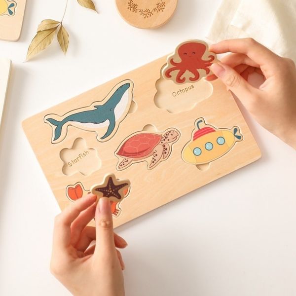 Bảng Đồ Chơi Giáo Dục Khám Phá Đại Dương Thông Minh Cho Bé Gỗ Cao Cấp GAPI - TOY07