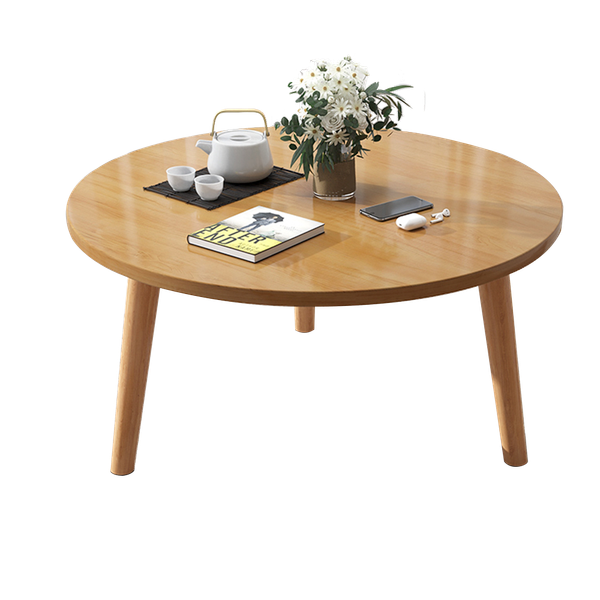 Bàn Trà, Bàn Cafe, Bàn Phòng Khách Tròn Ngồi Bệt Gỗ MDF Nhỏ Gọn, Hiện Đại GAPI - GP74