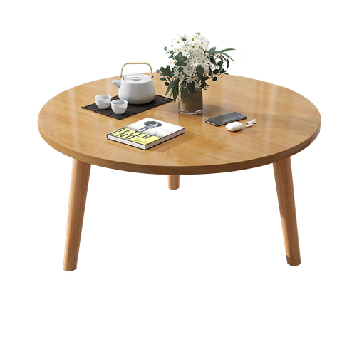 Bàn Trà, Bàn Cafe, Bàn Phòng Khách Tròn Ngồi Bệt Gỗ MDF Nhỏ Gọn, Hiện Đại GAPI - GP74