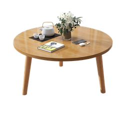 Bàn Trà, Bàn Cafe, Bàn Phòng Khách Tròn Ngồi Bệt Gỗ MDF Nhỏ Gọn, Hiện Đại GAPI - GP74