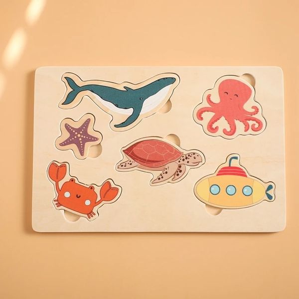 Bảng Đồ Chơi Giáo Dục Khám Phá Đại Dương Thông Minh Cho Bé Gỗ Cao Cấp GAPI - TOY07