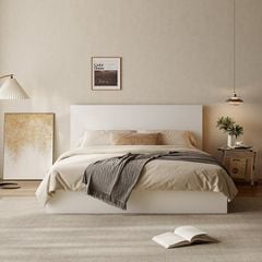 Giường Ngủ Gỗ MDF Đầu Giường Cao Thông Minh GAPI - GP340