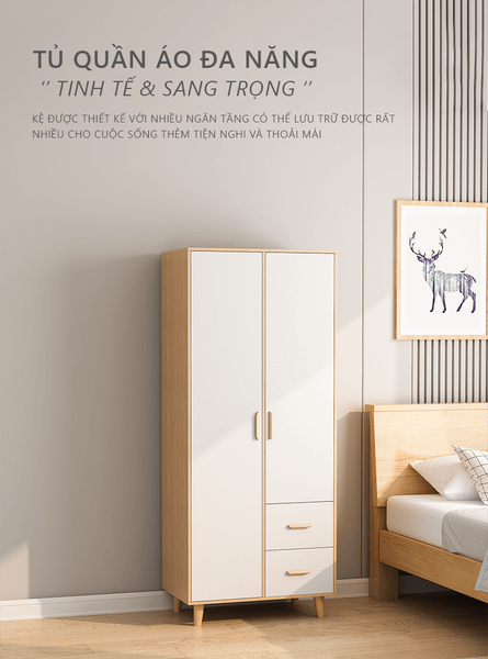 Tủ Quần Áo Thông Minh Gỗ MDF Đa Năng, Hiện Đại GAPI - GP264
