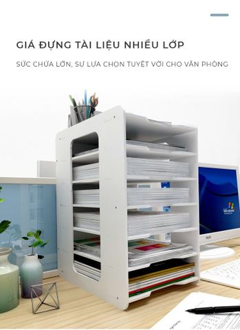 Kệ Văn Phòng Đa Năng PVC GAPI - IG418