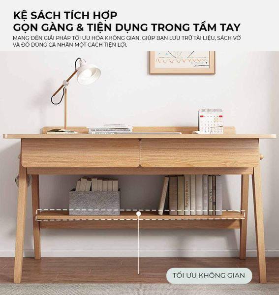 Bàn Học Vân Gỗ - GP376