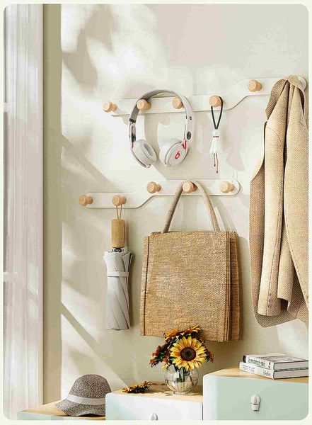 Móc Treo Quần Áo Tường Nút Gỗ Tròn - GM180