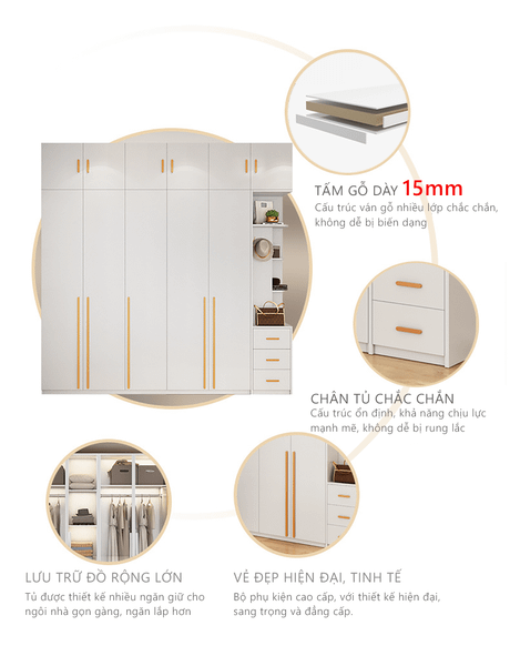 Tủ quần áo GAPI - GP241