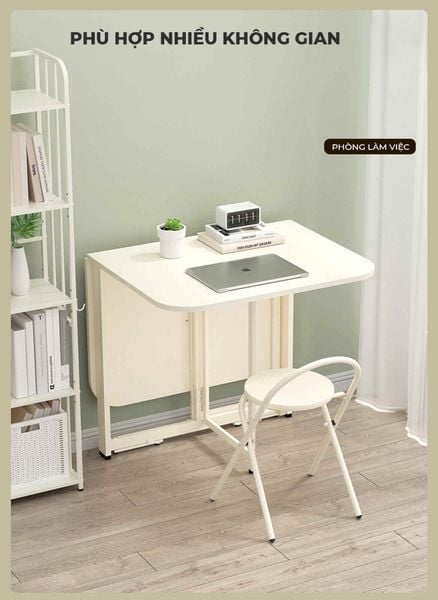 Bàn Ăn Thông Minh Gấp Gọn Full Trắng Tinh Tế - GM202