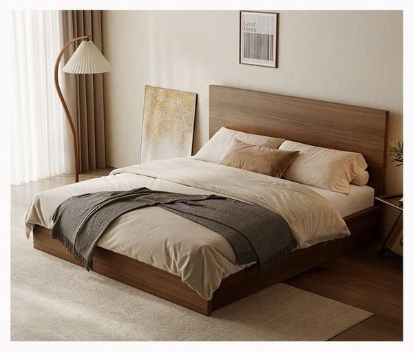 Giường Ngủ Gỗ MDF Đầu Giường Cao Thông Minh GAPI - GP340