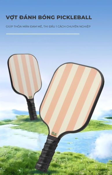 Vợt Pickleball Cam Đào Viền Trắng Tinh Tế GAPI - PK01A.2 - Hết hàng