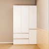 Tủ Quần Áo 3 Cánh Rộng Rãi Gỗ MDF Cao Cấp GAPI - GP339