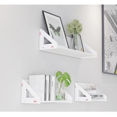 [Giảm giá 60%] Kệ Nhựa Treo Tường Nhựa GAPI Màu Trắng - IG387