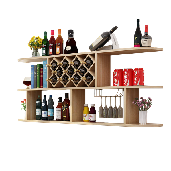 Kệ Rượu GAPI Treo Tường 3 Tầng Rộng 1m6 - GP45