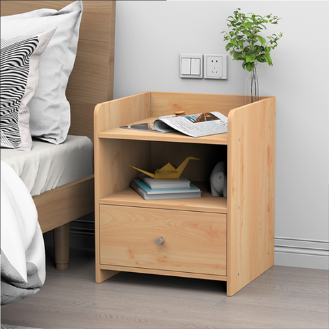 Tab Đầu Giường GAPI Có Ngăn Kéo Màu Gỗ-Trắng - GP104